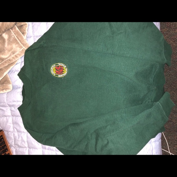 Thrifted Forest Green Crewneck Sweatshirt - Picture 1 of 3